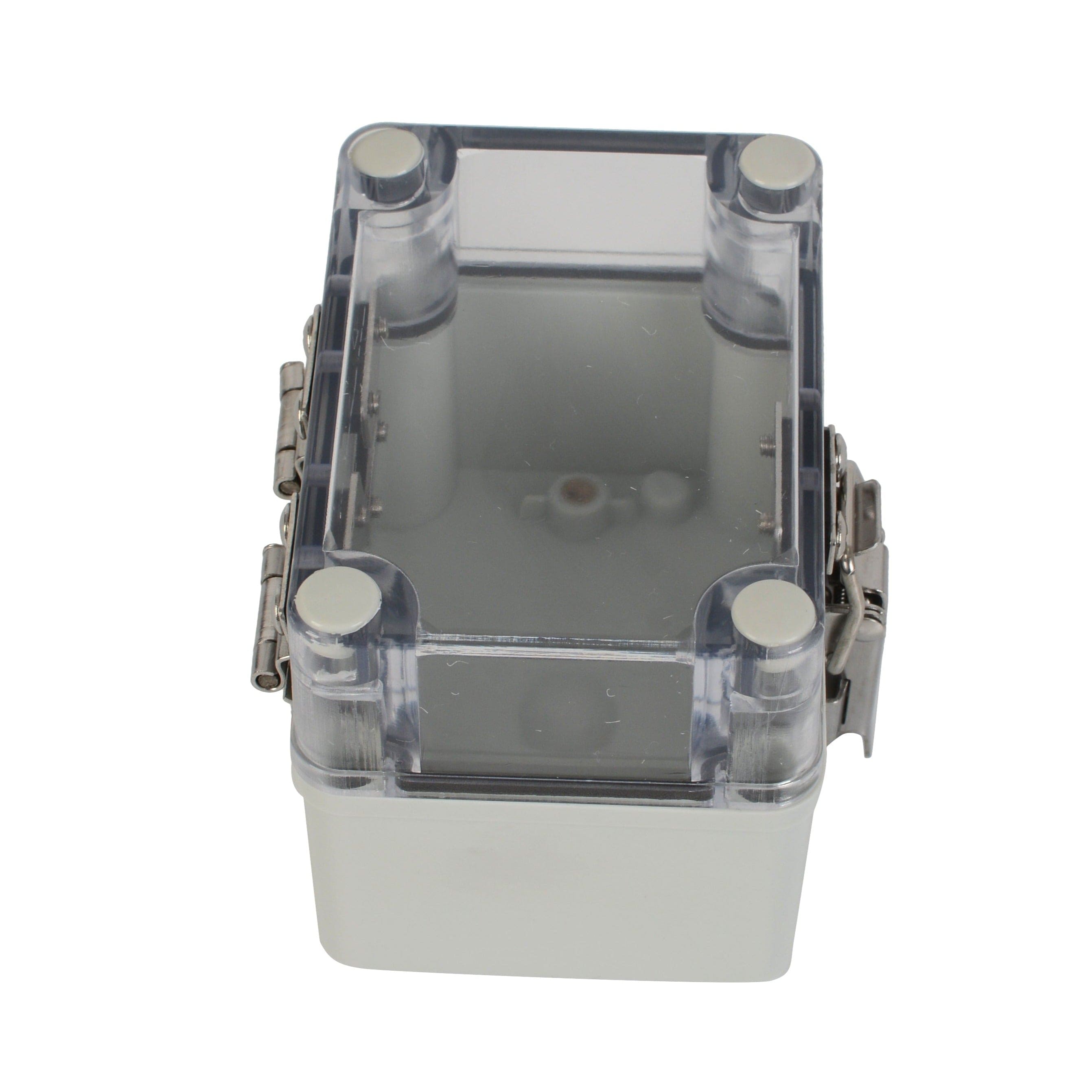 Twin Eagle Imports Junction Box ABS IP66 Clear Lid Hinge Junction Box 80 x 110 x 85mm