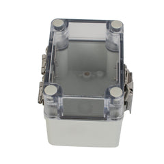 Twin Eagle Imports Junction Box ABS IP66 Clear Lid Hinge Junction Box 80 x 110 x 85mm