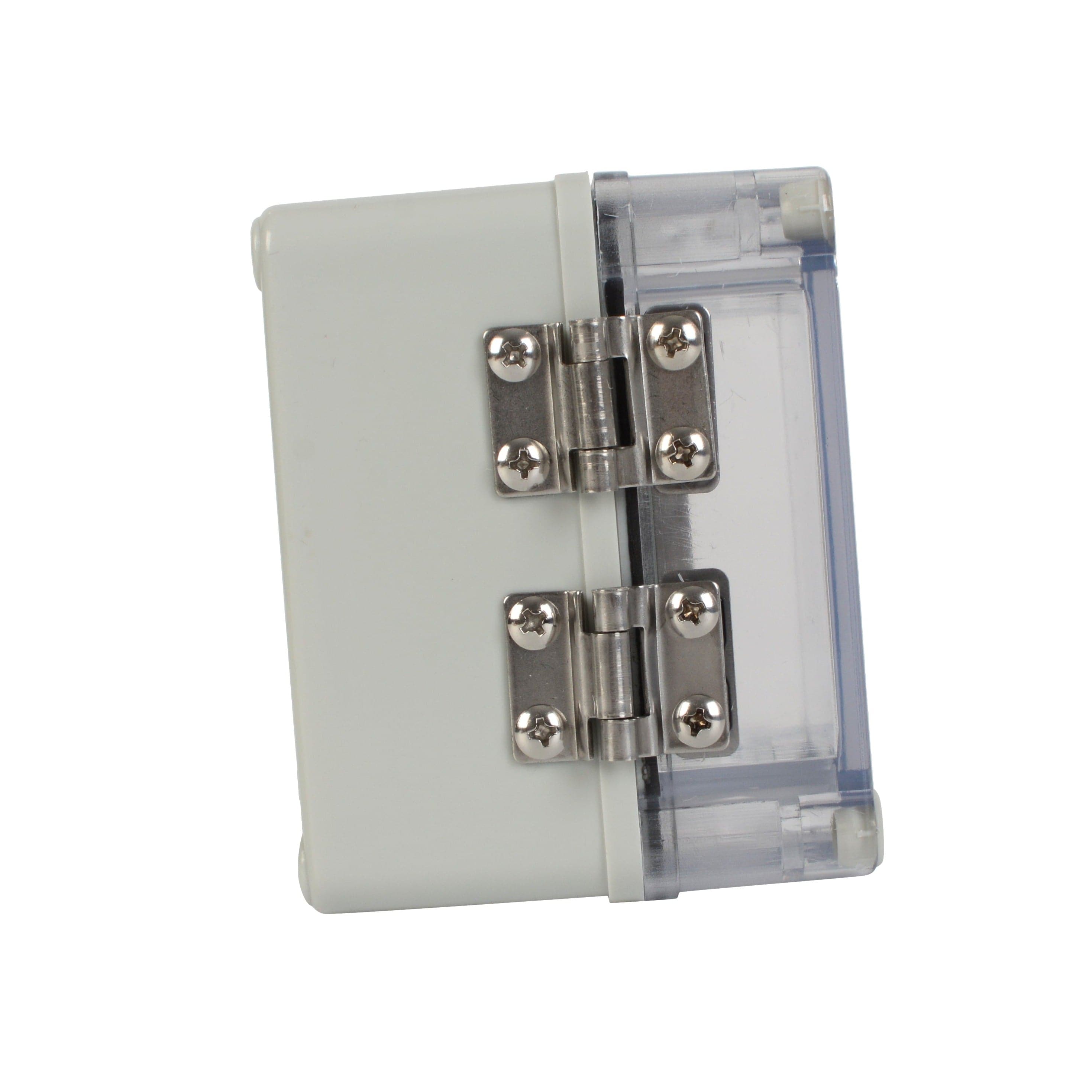 Twin Eagle Imports Junction Box ABS IP66 Clear Lid Hinge Junction Box 80 x 110 x 85mm