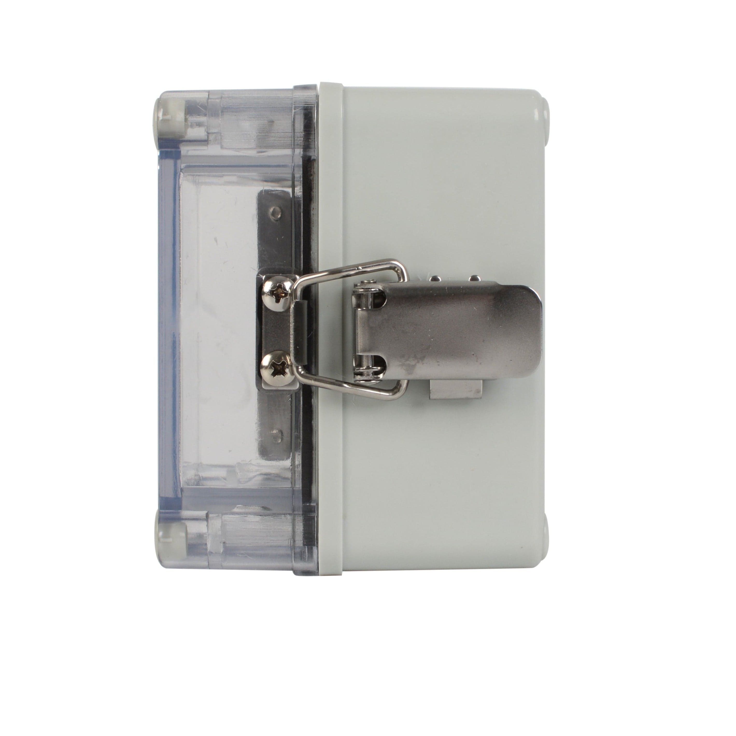 Twin Eagle Imports Junction Box ABS IP66 Clear Lid Hinge Junction Box 80 x 110 x 85mm