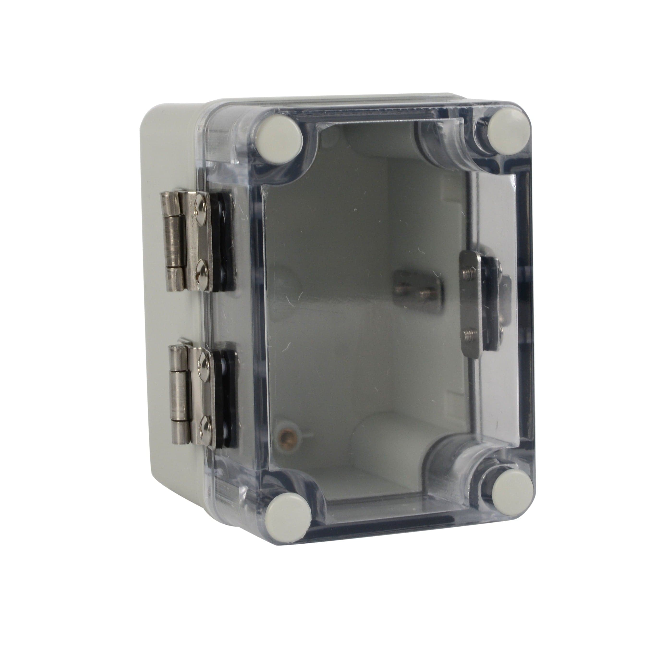 Twin Eagle Imports Junction Box ABS IP66 Clear Lid Hinge Junction Box 80 x 110 x 85mm