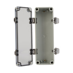 Twin Eagle Imports Junction Box ABS IP66 Clear Lid Hinge Junction Box 80 x 250 x 70mm