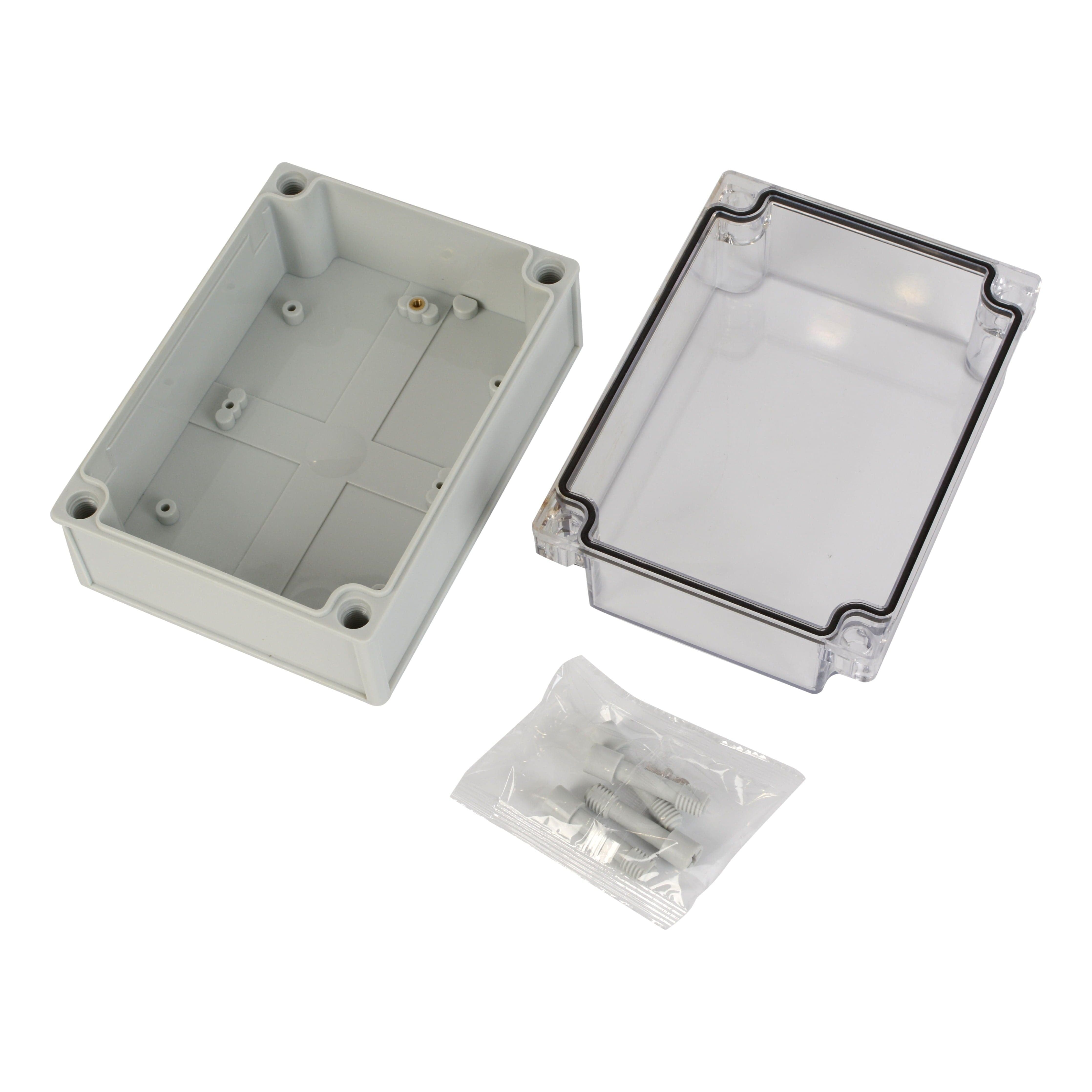 Twin Eagle Imports Junction Box ABS IP66 Clear Lid Junction Box 125 x 175 x 100mm