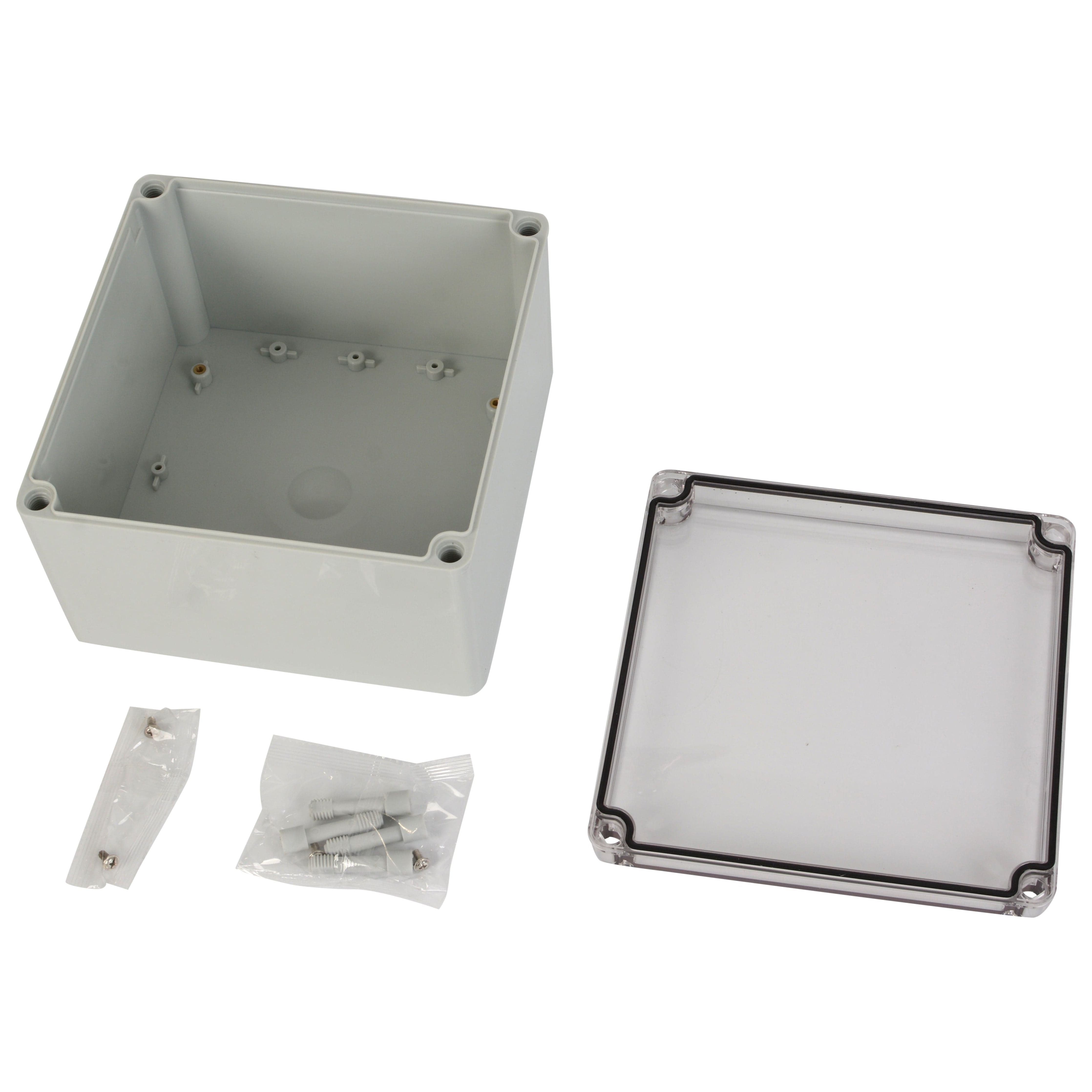 Twin Eagle Imports Junction Box ABS IP66 Clear Lid Junction Box 200 x 200 x 130mm