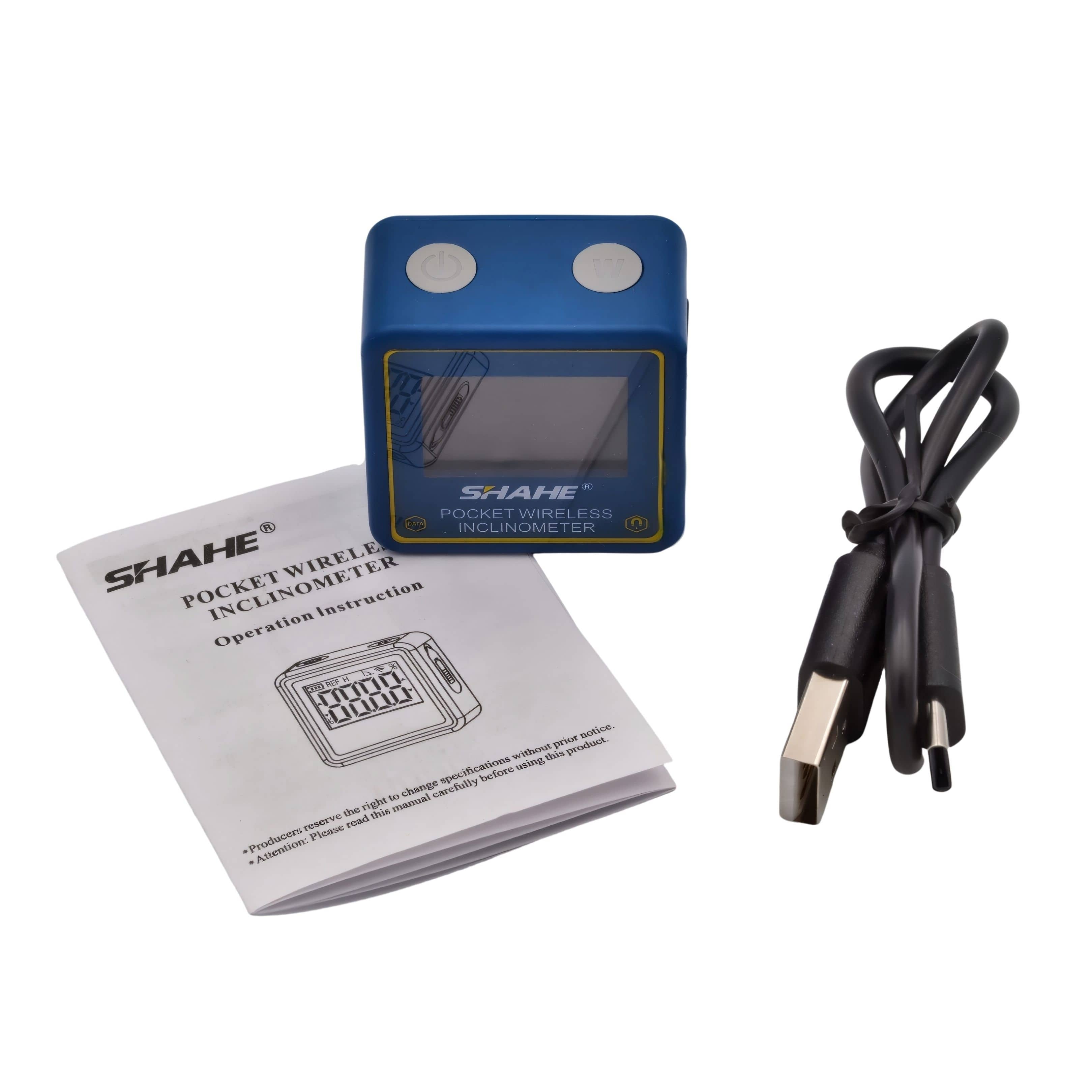 Twin Eagle Imports MEASURING EQUIPMENT Shahe Pocket Digital Inclinometer Level Wireless 5347L