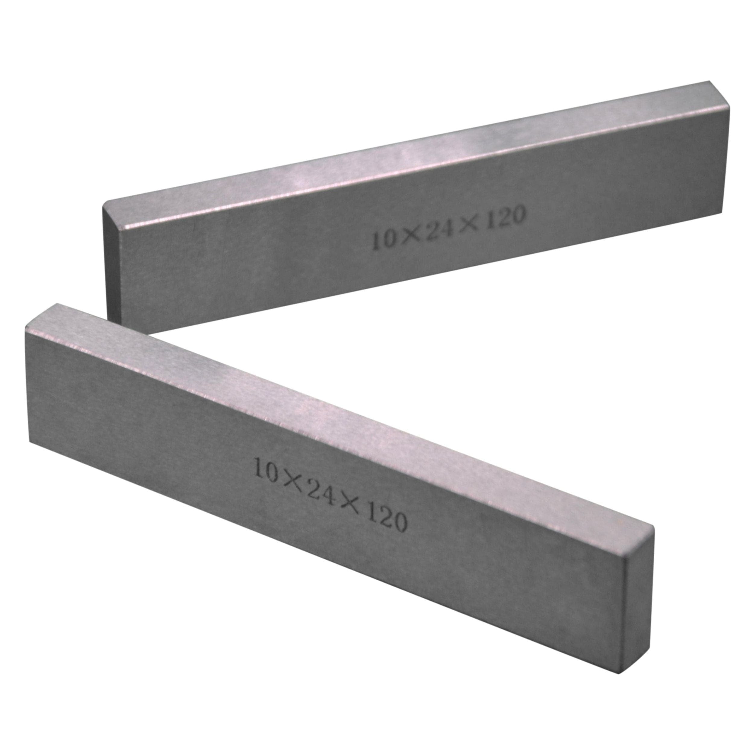 Twin Eagle Imports Parallel Bars 12 pairs Parallel Steel Gauge Block Set Ground Steel 24 plates 120mm Long