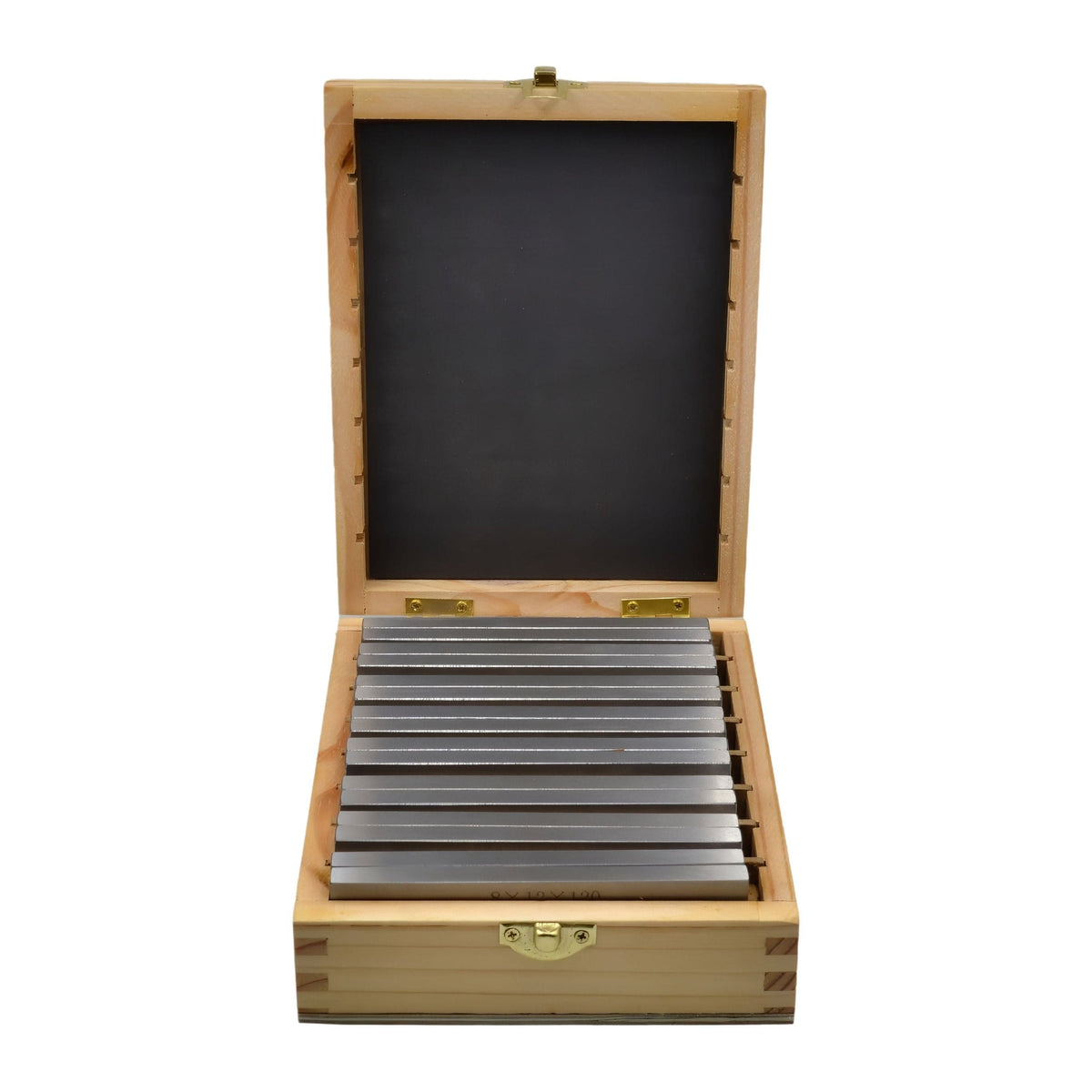 Twin Eagle Imports Parallel Bars 8 Pairs Parallel Steel Gauge Block Set Ground Steel 16 plates 120 mm Long