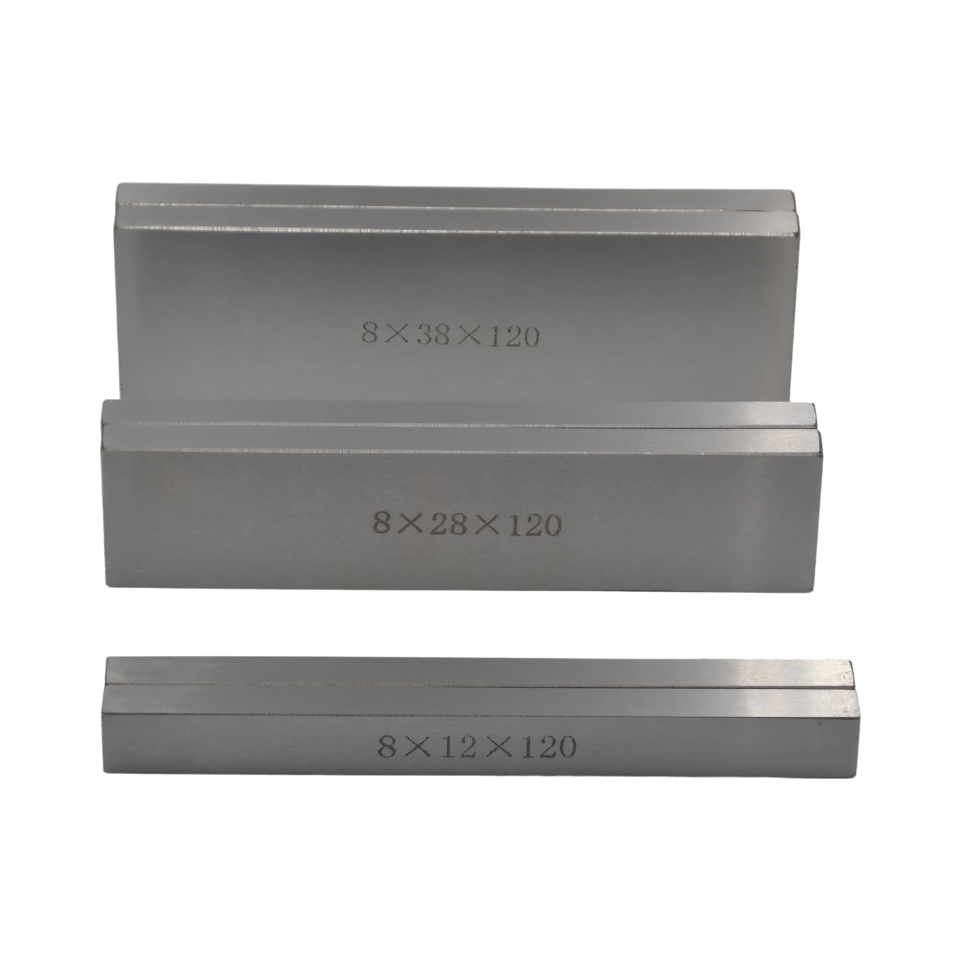 Twin Eagle Imports Parallel Bars 8 Pairs Parallel Steel Gauge Block Set Ground Steel 16 plates 120 mm Long