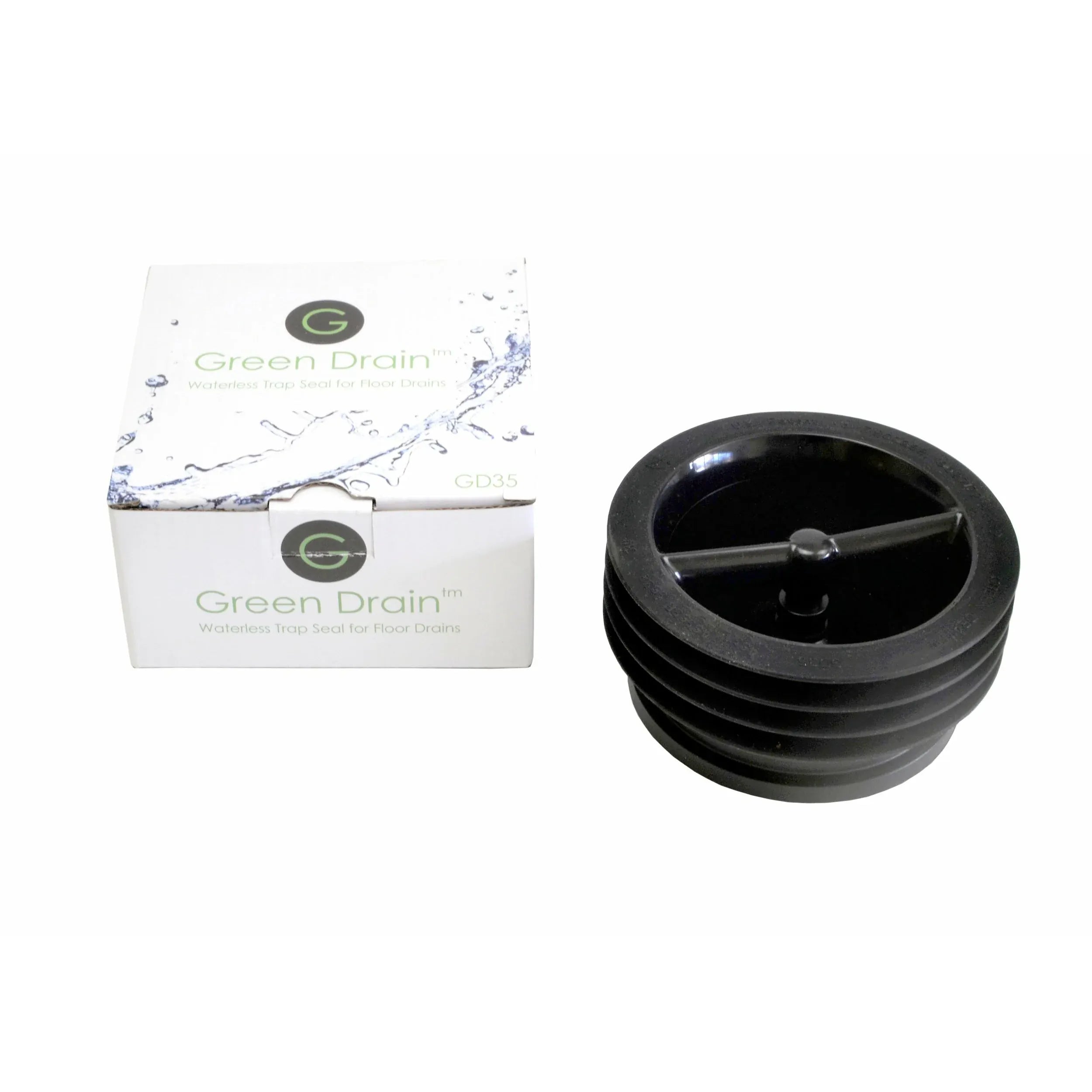 Twin Eagle Imports Plumbing Plug Green Drain Waterless Trap Seal 3.5" (89-94mm)