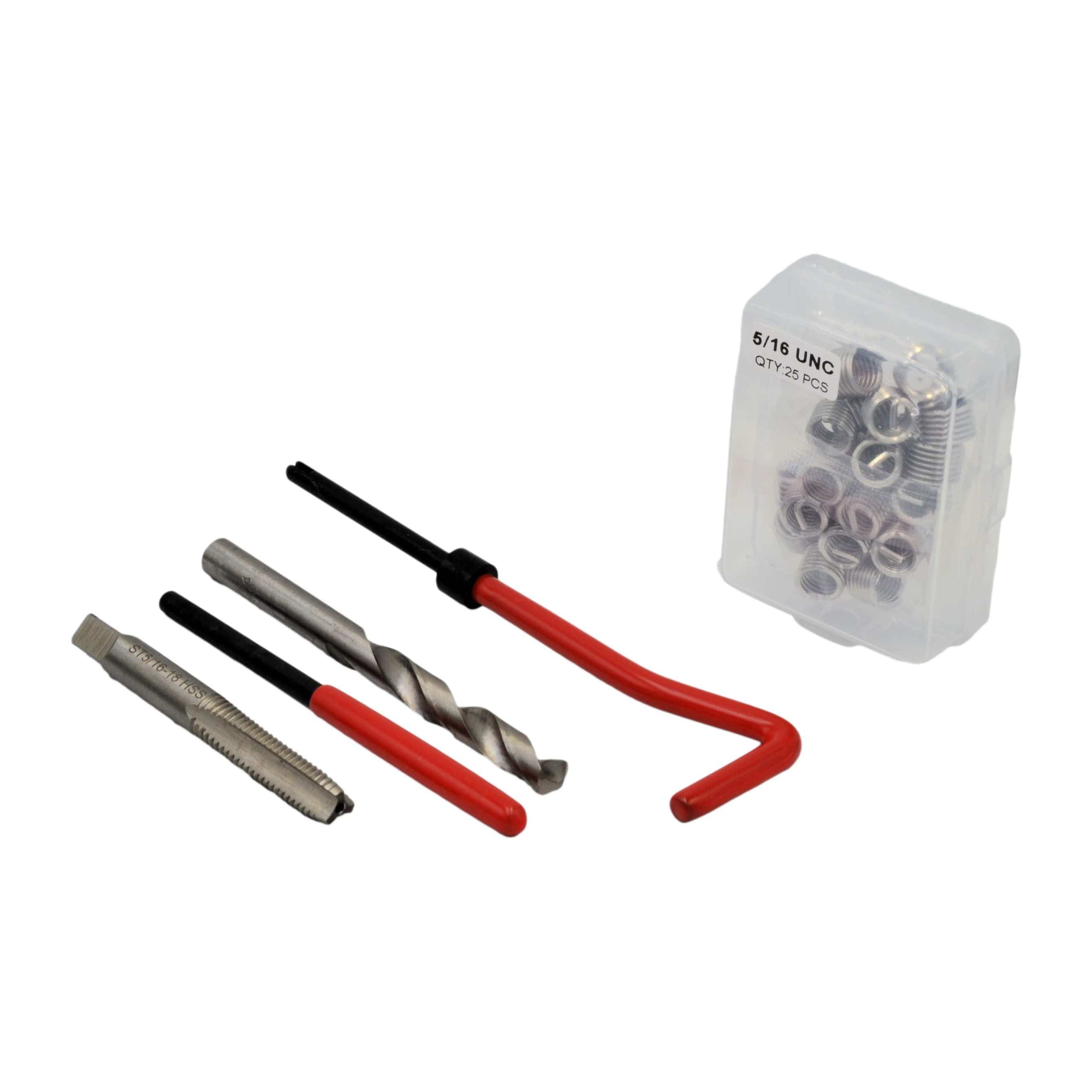 Twin Eagle Imports Thread Repair 261 Pc Master Imperial & Metric Helicoil Thread Repair Kit