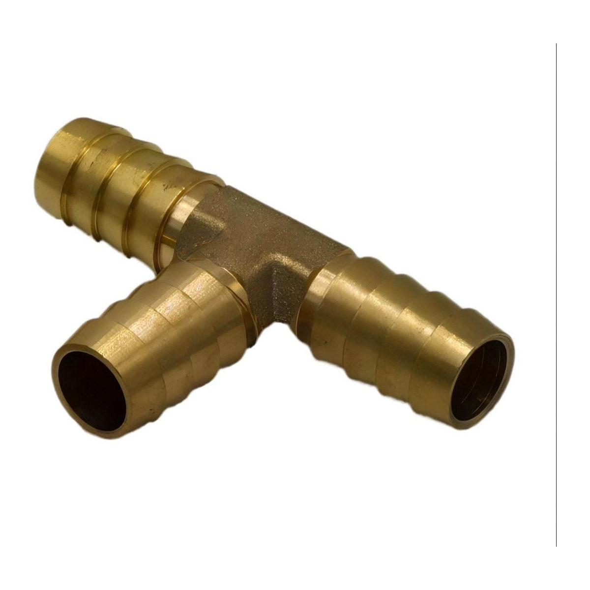 Twin Eagles Brass Connector 1/2" Three Way Brass Hose Barb Tee H16