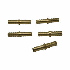 Twin Eagles Brass Connector 5pc 3/8" Brass Straight Hose Barb H12 Grab Kit