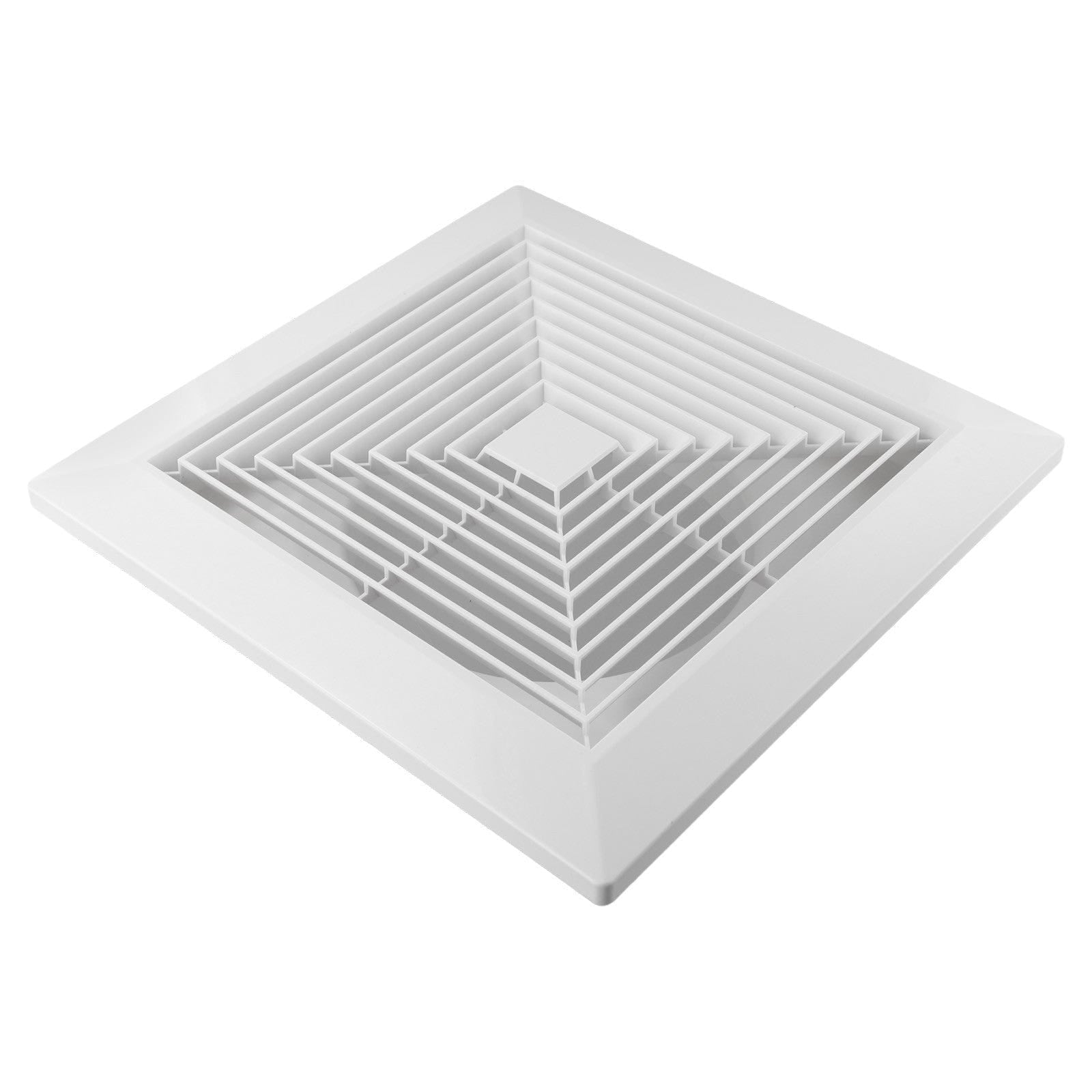 Twin Pack Ductsure 100mm Port Square Ceiling Diffuser With Adaptor Plate - Twin Eagle Imports