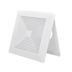 Twin Pack Ductsure 100mm Port Square Ceiling Diffuser With Adaptor Plate - Twin Eagle Imports