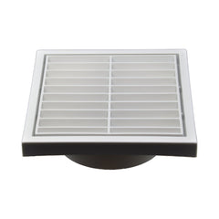 Twin Pack PFL100 Ductsure Ducting Wall Vent : Fixed Louvre - Φ100 - Twin Eagle Imports