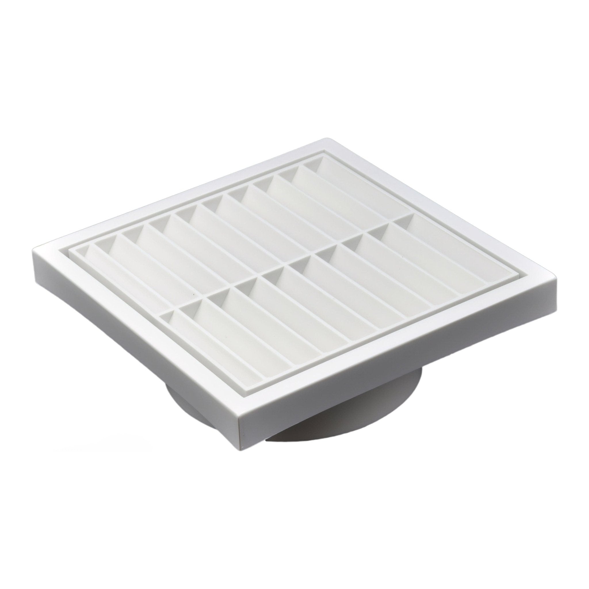 Twin Pack PFL100 Ductsure Ducting Wall Vent : Fixed Louvre - Φ100 - Twin Eagle Imports