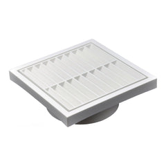 Twin Pack PFL100 Ductsure Ducting Wall Vent : Fixed Louvre - Φ100 - Twin Eagle Imports