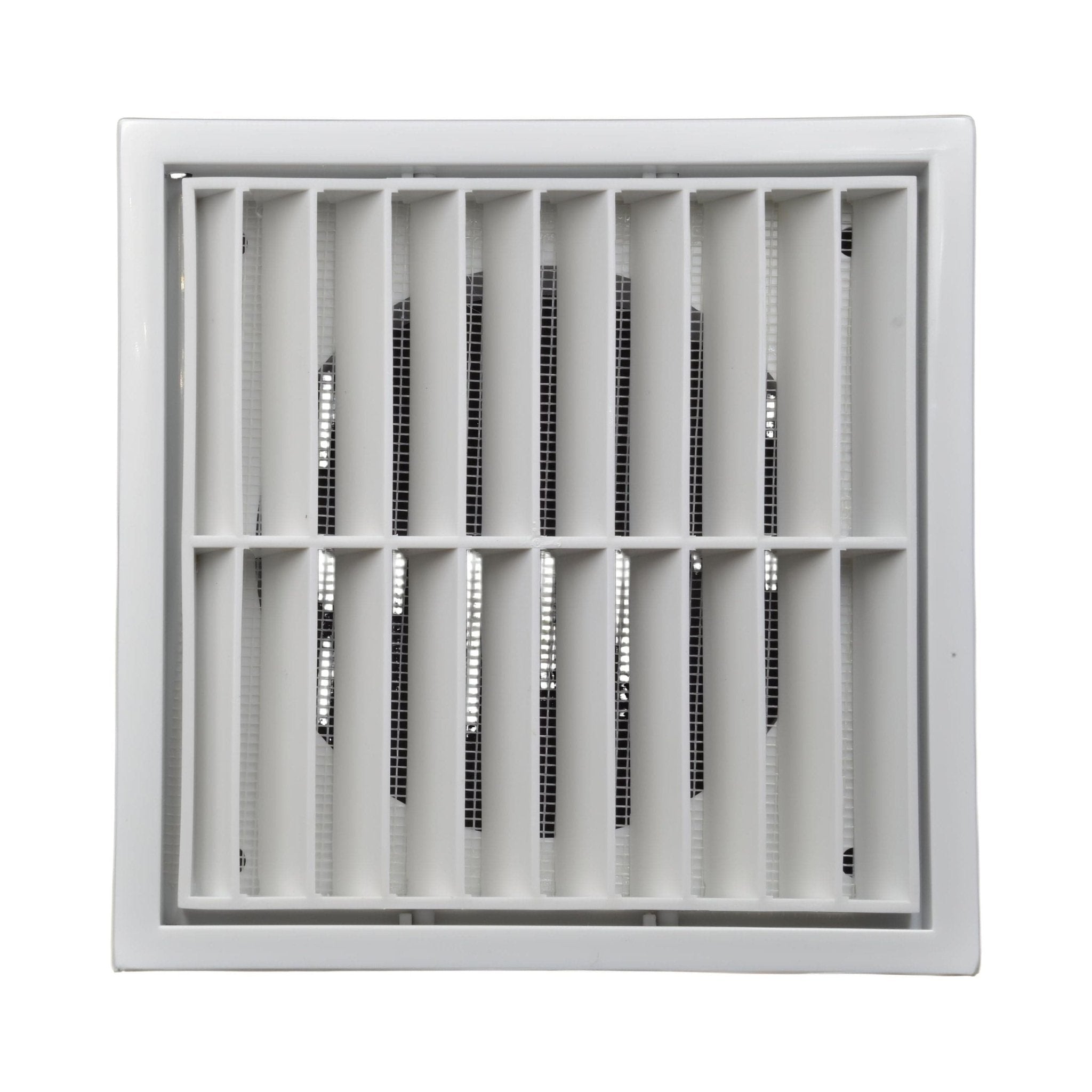 Twin Pack PFL200 Ductsure Ducting Wall Vent : Fixed Louvre - Φ200 - Twin Eagle Imports