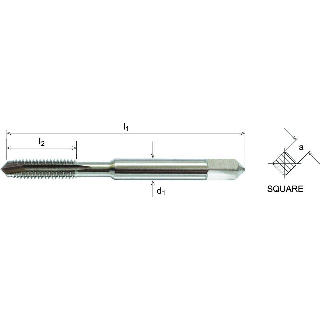 Wallers Industrial Hardware  SOMTA - HSSE-V GUN NOSE METRIC TAP M22 X 2.5 (STANDARD)