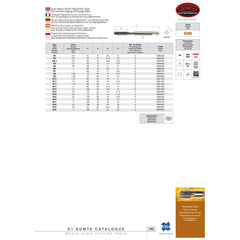 Wallers Industrial Hardware  SOMTA - HSSE-V GUN NOSE METRIC TAP M22 X 2.5 (STANDARD)