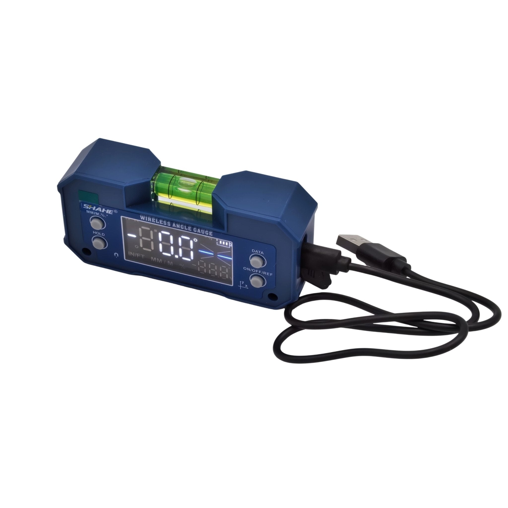 Wireless Digital Angle Gauge Electronic Level with LCD Display & Rechargeable Battery - Twin Eagle Imports