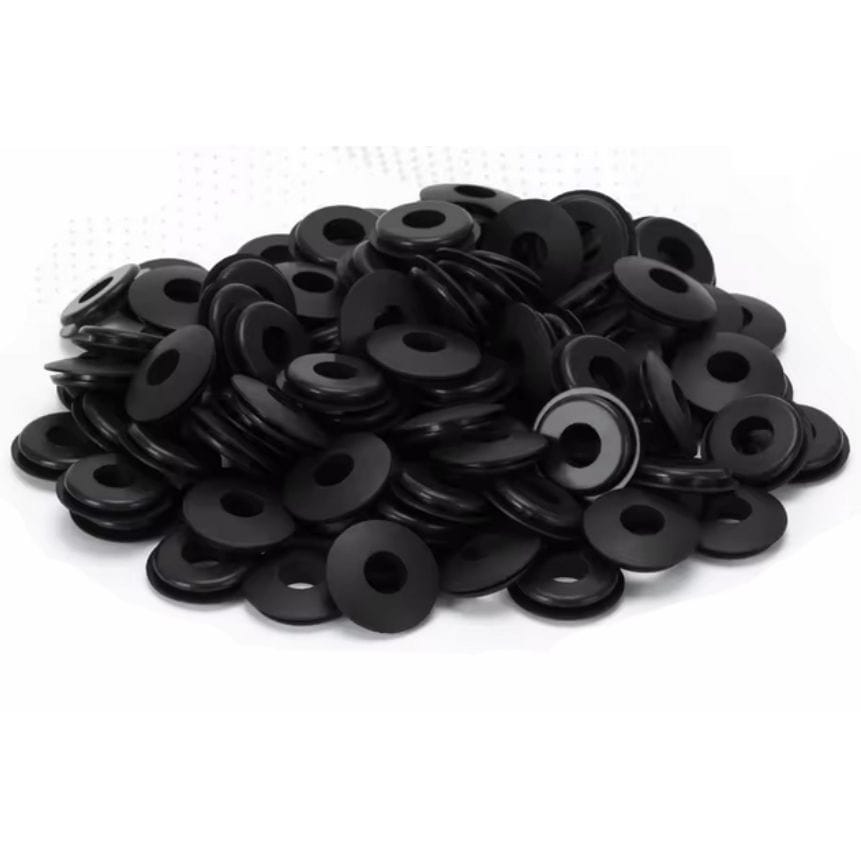 X100 Black Rubber Gladhand Seals Hose Gaskets for Semi Trucks & Trailers - Twin Eagle Imports
