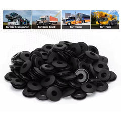 X500 Black Rubber Gladhand Seals Hose Gaskets for Semi Trucks & Trailers - Twin Eagle Imports