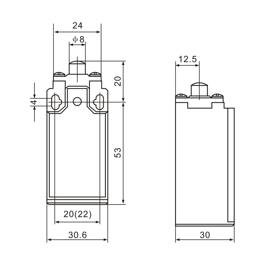XCK-101 Micro Plunger Limit Switch - Twin Eagle Imports