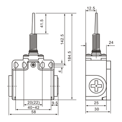 XCK-T171 Spring Rod Lever Limit Switch - Twin Eagle Imports