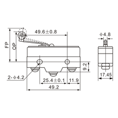 Z-15GL2-B Snap Action Coil Spring Thermosetting Micro Limit Switch - Twin Eagle Imports