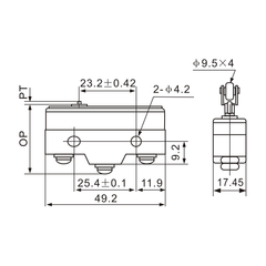 Z-15GS-B Spring Plunger Micro Limit Switch - Twin Eagle Imports