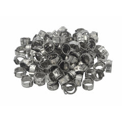 100 Piece 304 Stainless Steel 9.6-11.3mm Ear Hose Clamp - Twin Eagle Imports