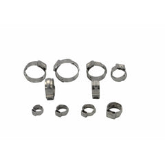 100 Piece 304 Stainless Steel 9.6-11.3mm Ear Hose Clamp - Twin Eagle Imports