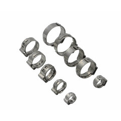 100 Piece 304 Stainless Steel 9.6-11.3mm Ear Hose Clamp - Twin Eagle Imports