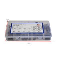 100pcs Keyway Pin Kit Grab Kit Assortement - Twin Eagle Imports