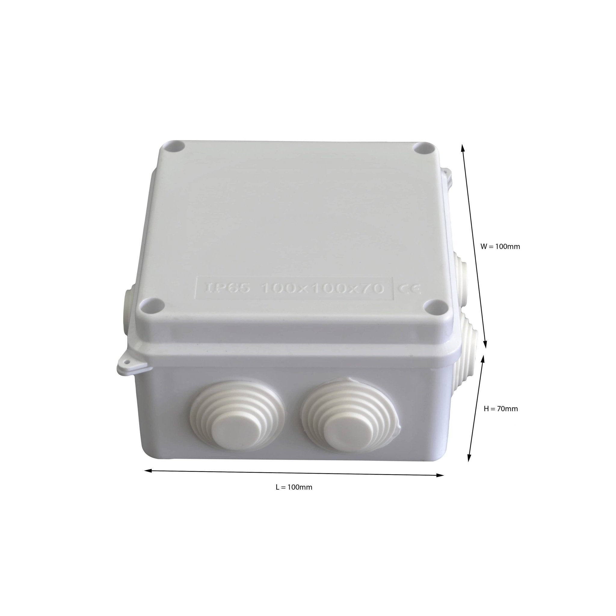 100x100x70 mm ABS Plastic IP65 Waterproof Junction Box - Twin Eagle Imports