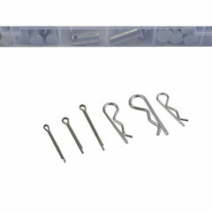 112pc Metric Clevis Pins and R Pin Grab Kit - Twin Eagle Imports