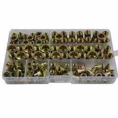 120pc Imperial Steel Flange Head Nutserts Grab Kit Assortment - Twin Eagle Imports