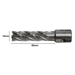 15 x 50mm D.O.C HSS 3/4" Universal Shank Annular Cutter - Twin Eagle Imports