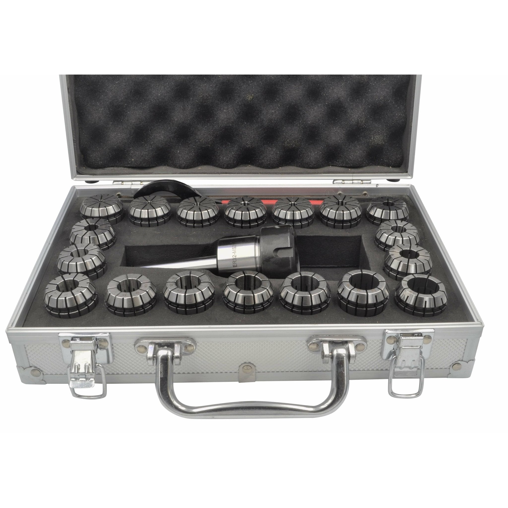 18 pc collets 3-20mm ER32 MT2 Precision Milling Collet Set - Twin Eagle Imports