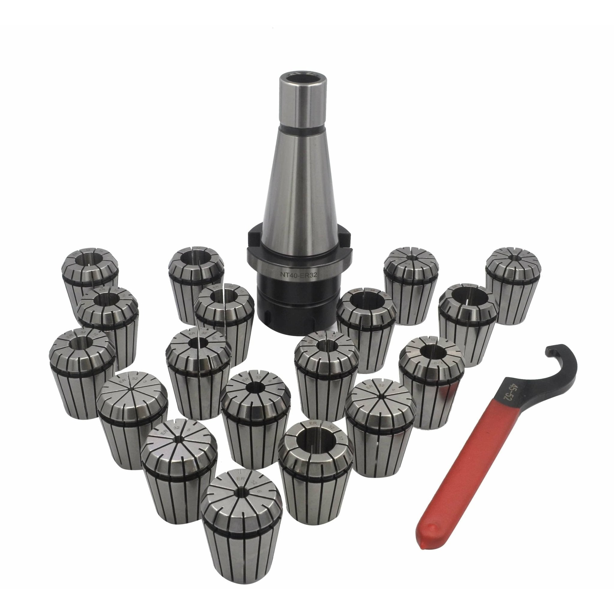 18 pieceER32 NT40 Precision Spring Collet Set - Twin Eagle Imports