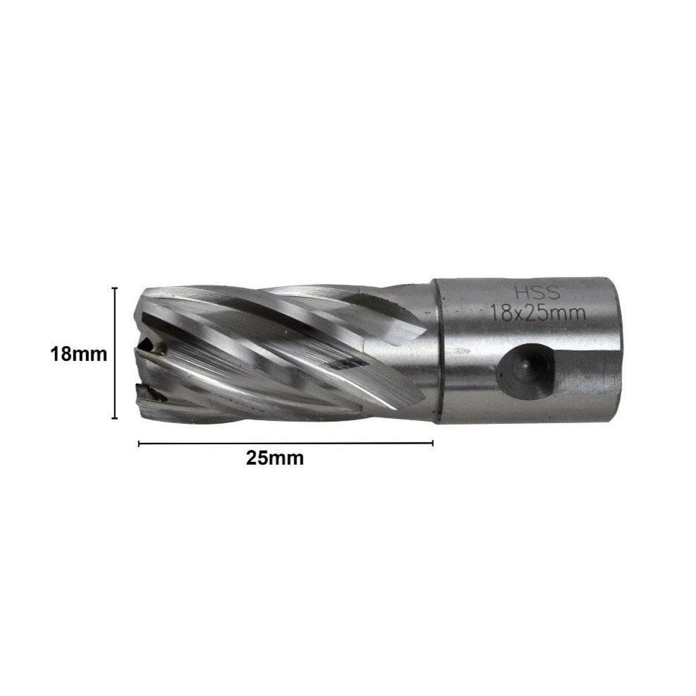18 x 25mm D.O.C HSS 3/4" Universal Shank Annular Cutter - Twin Eagle Imports