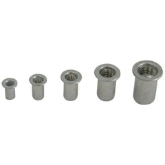 Aluminium Nutserts 100 piece Rivet Nuts Flange Rivnuts Nutsert M3 4 5 6 8