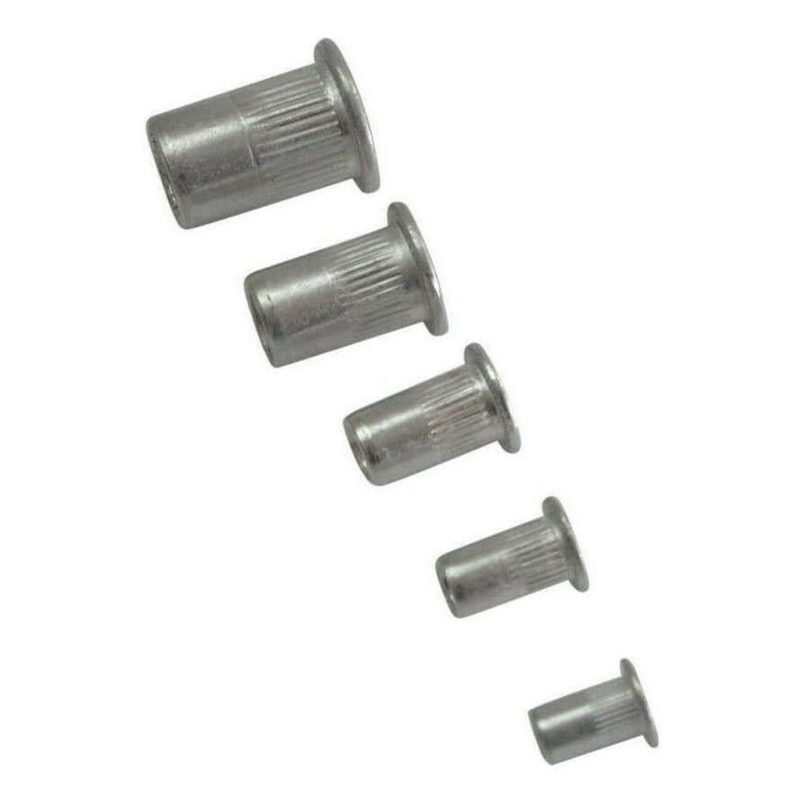 Aluminium Nutserts 100 piece Rivet Nuts Flange Rivnuts Nutsert M3 4 5 6 8