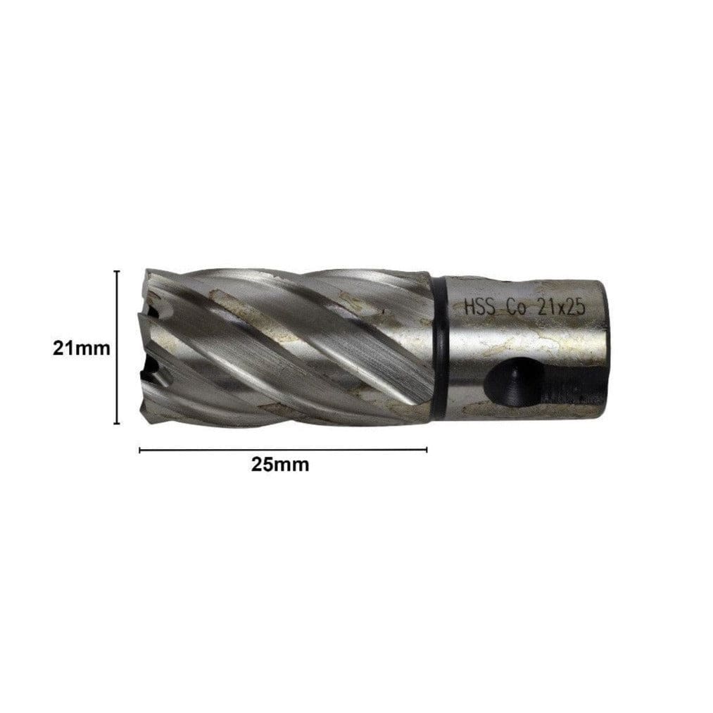 21 x 25mm D.O.C HSS 3/4" Universal Shank Annular Cutter - Twin Eagle Imports