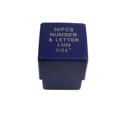 2mm Letter and Number Stamp Punch 36 Piece - Twin Eagle Imports