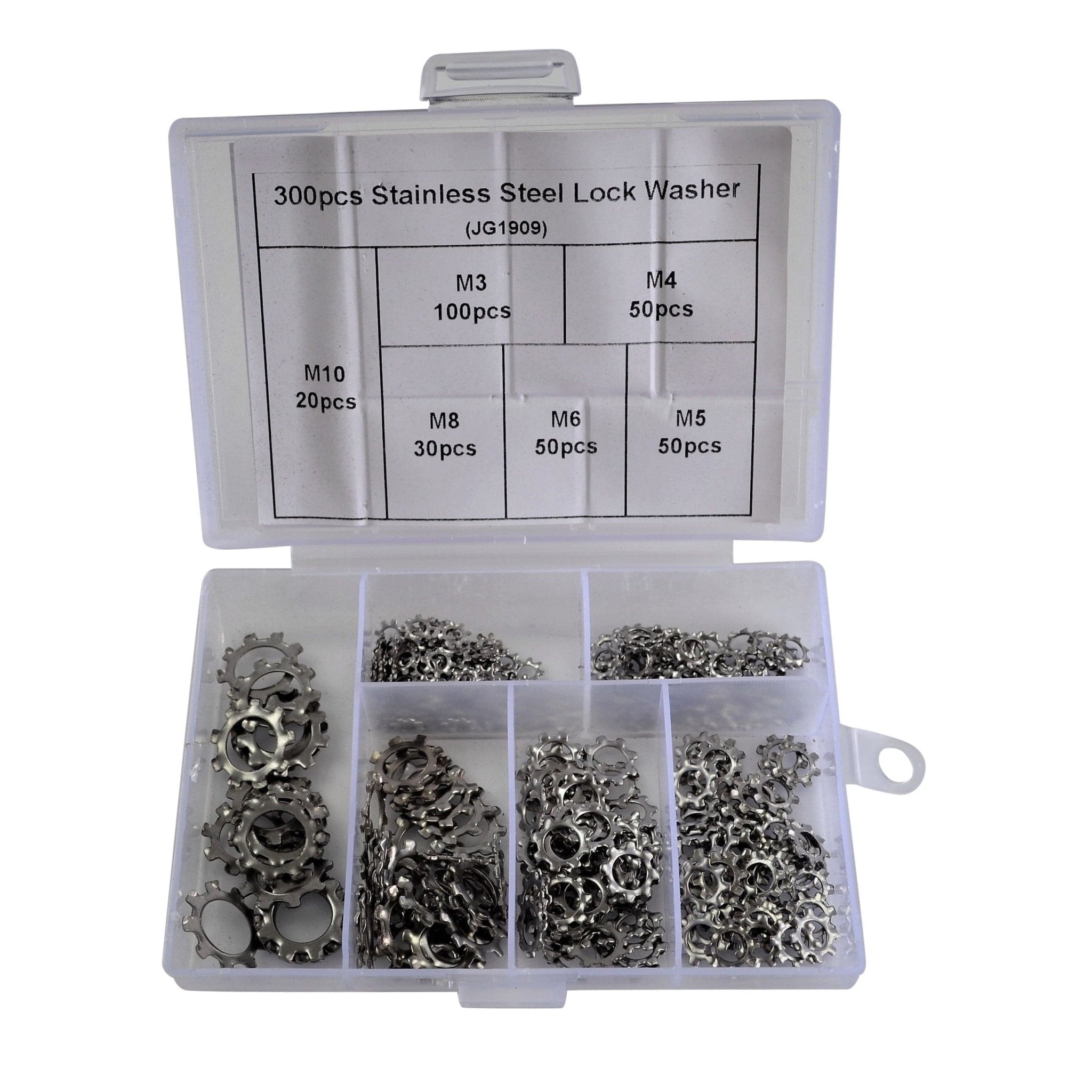 300pc Stainless Steel Lock Washer Grab Kit - Twin Eagle Imports