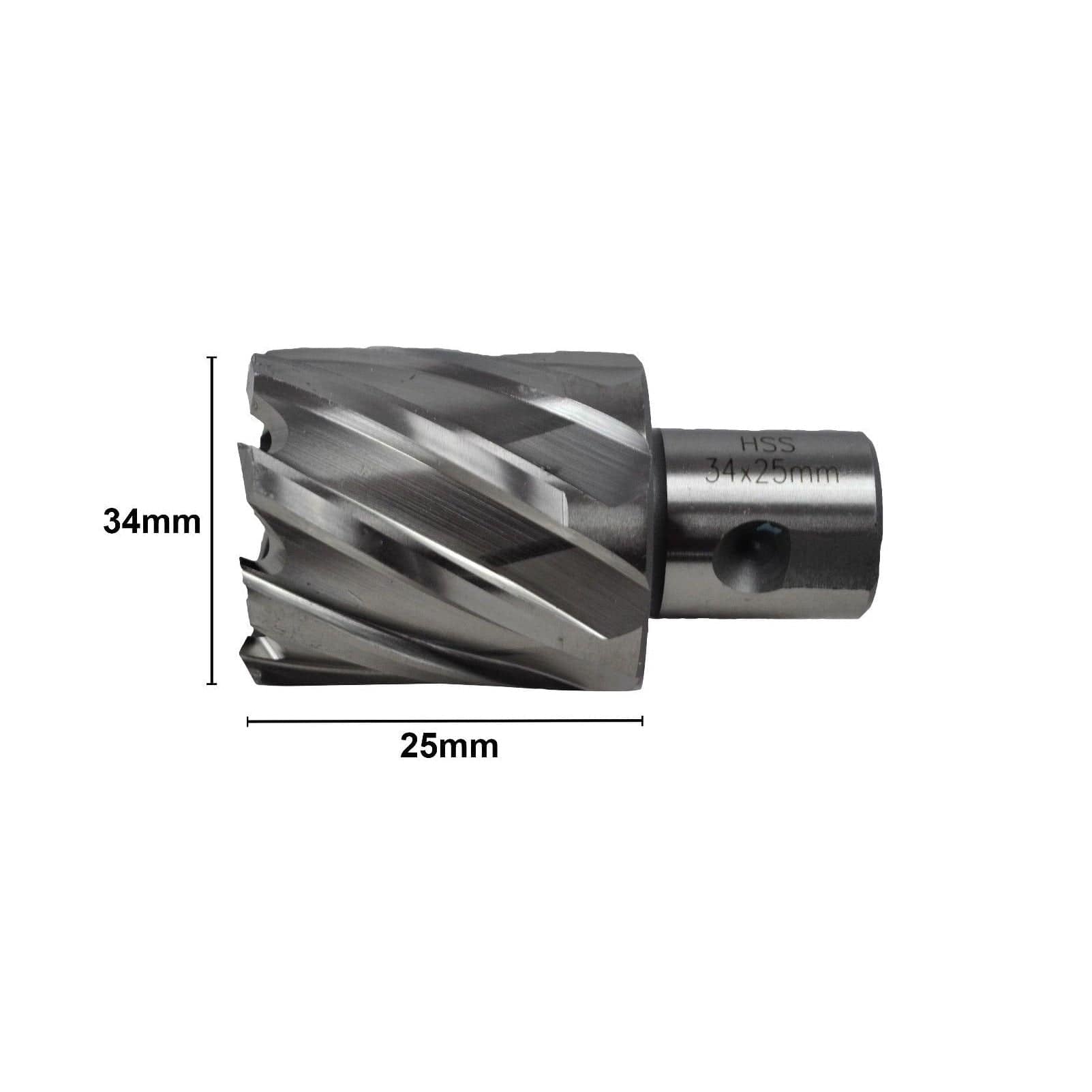 34 x 25mm D.O.C HSS 3/4" Universal Shank Annular Cutter - Twin Eagle Imports