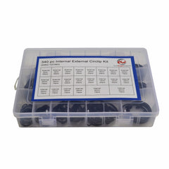 340pc Internal External Circlip Snap Ring - Twin Eagle Imports