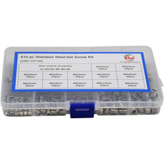 410 Piece Stainless Steel Metric Set Screw Grab Kit Assortment - Twin Eagle Imports